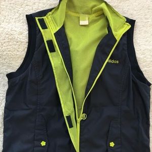 Women’s XL Adidas Vest Green Black Sport Jacket